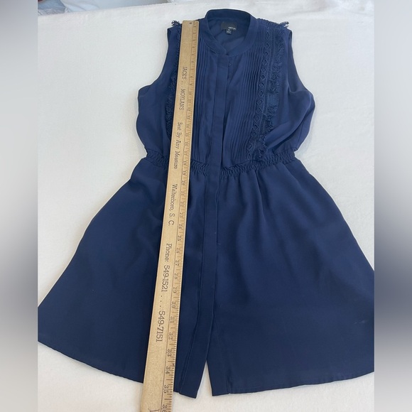 Greylin mini sleeveless dress size medium, navy blue fully lined,Like New preppy - Picture 7 of 7